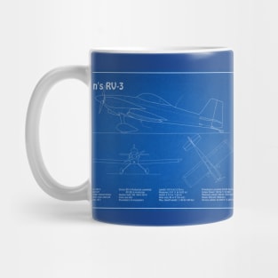 Van’s RV-3 - Airplane Blueprint - AD Mug